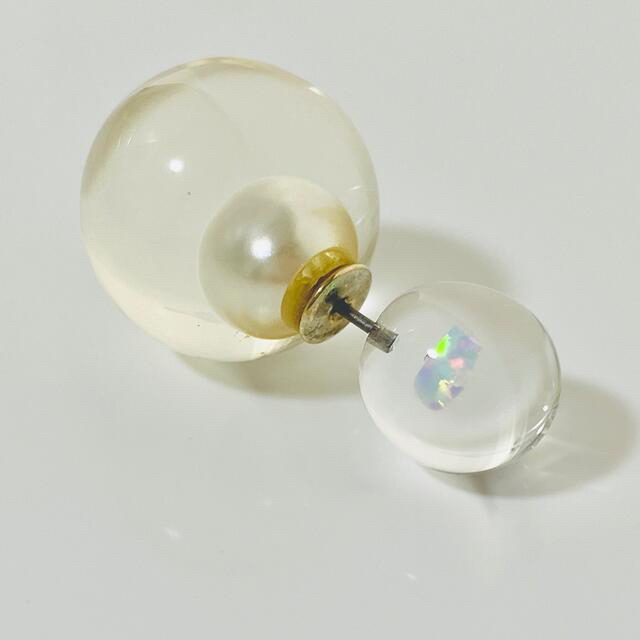 H.P.FRANCE(アッシュペーフランス)のaurora glass｜opal & glass prism pierce レディースのアクセサリー(ピアス)の商品写真