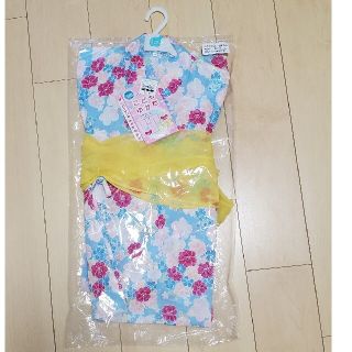 ニシマツヤ(西松屋)の新品　120センチ　浴衣　兵児帯セット　西松屋　かんたんゆかた(甚平/浴衣)