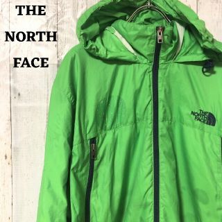 ザノースフェイス(THE NORTH FACE)のUS規格ノースフェイスジャケットパーカーブルゾンアウター刺繍ロゴ古着グリーン緑(ブルゾン)