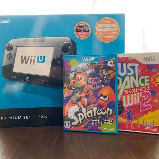 ニンテンドウ(任天堂)の【値下げ】Nintendo Wii U プレミアムセット＋スプラトゥーン等(家庭用ゲーム機本体)