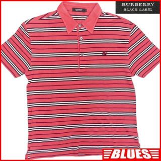 バーバリーブラックレーベル(BURBERRY BLACK LABEL)の廃盤 バーバリー ポロシャツ M 古着 メンズ 半袖 Tシャツ TY1836(ポロシャツ)