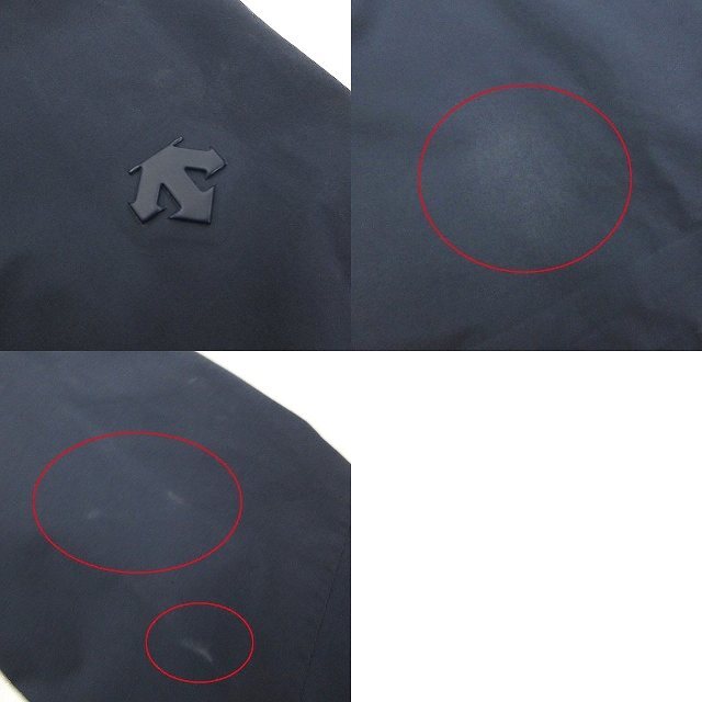 DESCENTE(デサント)のデサント HARD SHELL JACKET CREAS ジャケット 紺 S メンズのジャケット/アウター(マウンテンパーカー)の商品写真