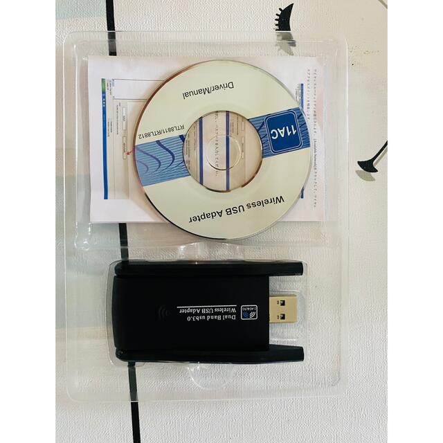 WiFi 無線LAN USB3.0 WIFIアダプター 1300Mbps#859 スマホ/家電/カメラのPC/タブレット(PC周辺機器)の商品写真