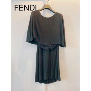 フェンディ(FENDI)のFENDI バックオープンドレス(ひざ丈ワンピース)