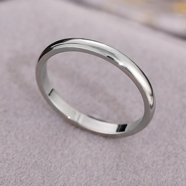 シンプルリング ステンレスリング ステンレス指輪 ピンキーリング シルバー レディースのアクセサリー(リング(指輪))の商品写真