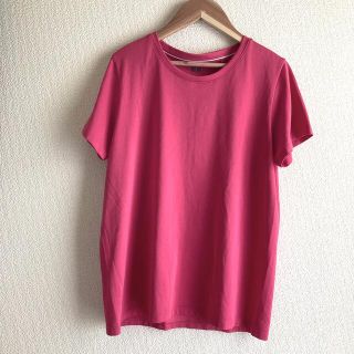 ユニクロ(UNIQLO)のUNIQLO ユニクロ DRY-EXクルーネック Tシャツ ピンク(Tシャツ(半袖/袖なし))