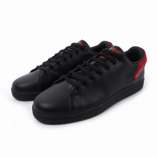 ラフシモンズ(RAF SIMONS)のラフシモンズ 22SS オリオン レザー ローカット スニーカー EU43 黒(スニーカー)