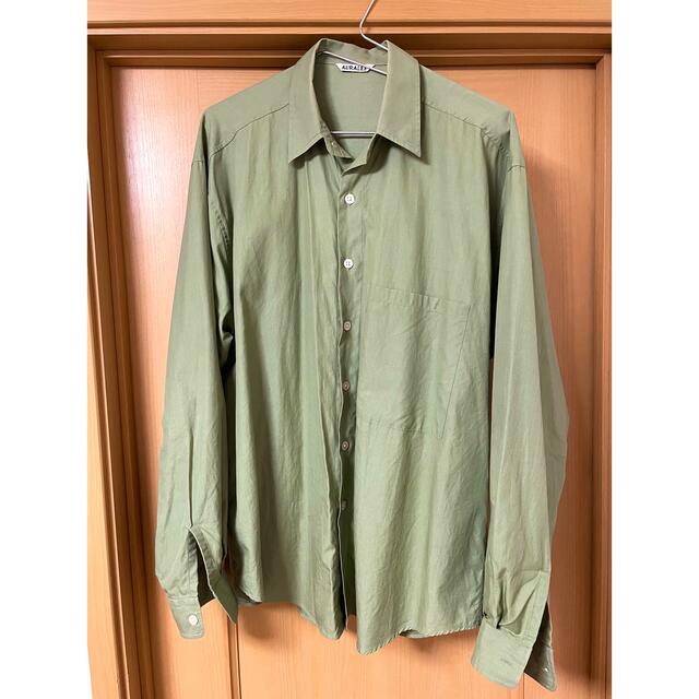 AURALEEサイズ4 WASHED FINX TWILL BIG SHIRTS