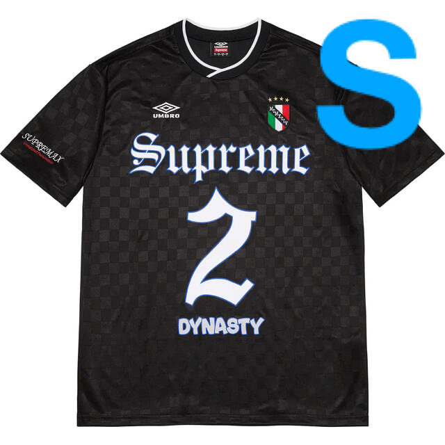 S色Supreme Umbro Soccer Jersey Black S