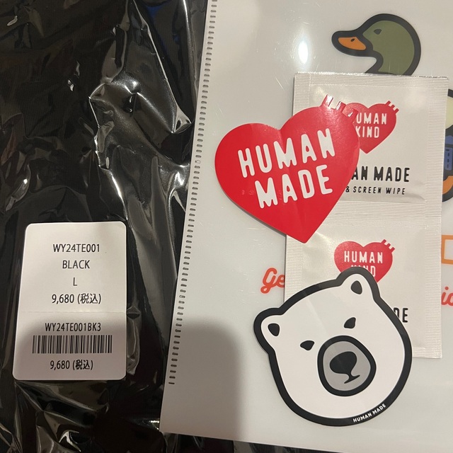 HUMAN MADE(ヒューマンメイド)のWYxBW T-SHIRT BLACK L メンズのトップス(Tシャツ/カットソー(半袖/袖なし))の商品写真