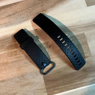 Fitbit charge3 ウォッチ用　シリコンベルトのみ　黒(腕時計(デジタル))