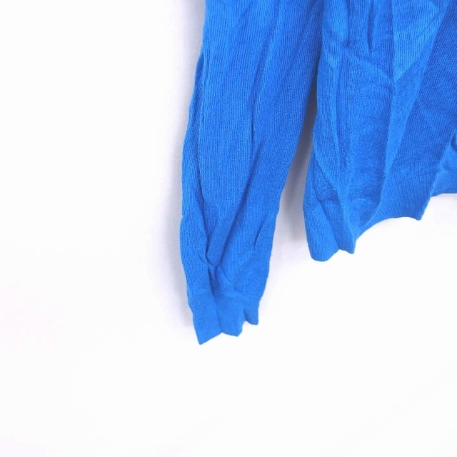DURAS(デュラス)のデュラス ニット セーター 薄手 Vネック 長袖 F 青 ブルー /TT24 レディースのトップス(ニット/セーター)の商品写真