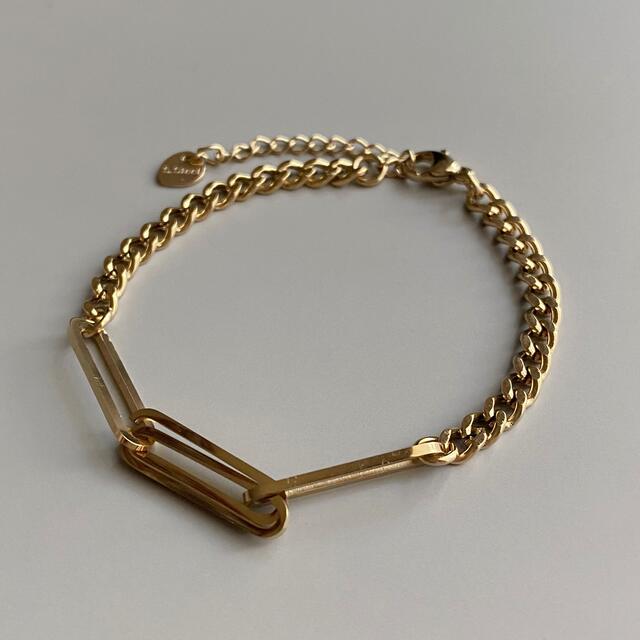 Ron Herman(ロンハーマン)のSquare mix chain bracelet No.874 レディースのアクセサリー(ブレスレット/バングル)の商品写真