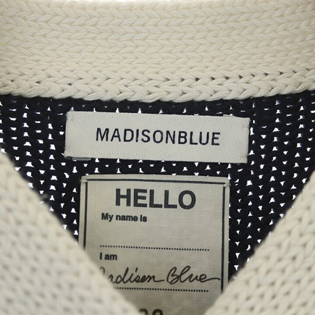 MADISONBLUE(マディソンブルー)のMADISONBLUE  スクールカーディガン  navy レディースのトップス(カーディガン)の商品写真