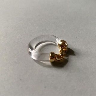 エナソルーナ(Enasoluna)の【OUTLET】Point chain clear ring No.875(リング(指輪))