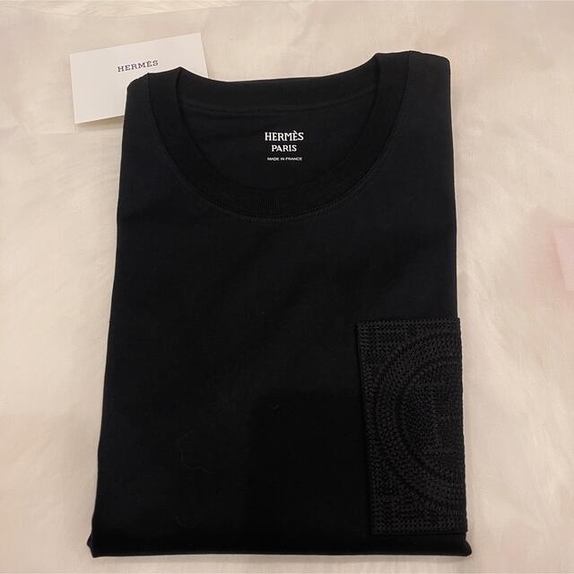 2021A/W新作☆送料無料】 エルメス ドレス刺繍入りポケット Tシャツ