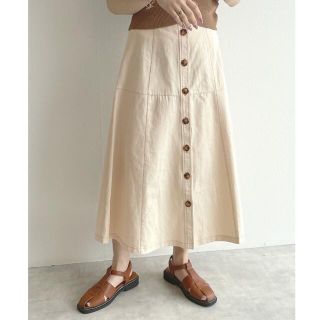 ダブルクローゼット(w closet)のフロントボタンスカート　w closet (ロングスカート)