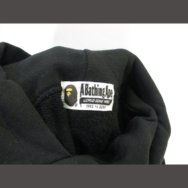 A BATHING APE(アベイシングエイプ)のA BATHING APE スウェット プルオーバー パーカー 長袖  黒 F レディースのトップス(パーカー)の商品写真