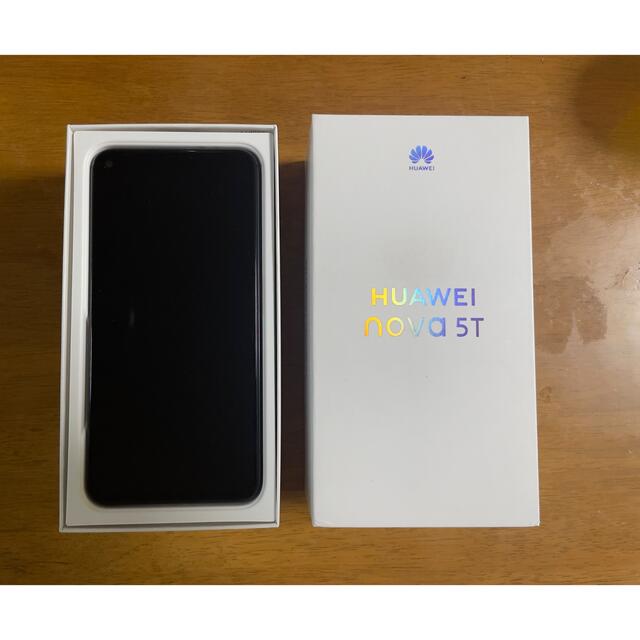 HUAWEI nova 5T SIMフリー Black 【美品】のサムネイル