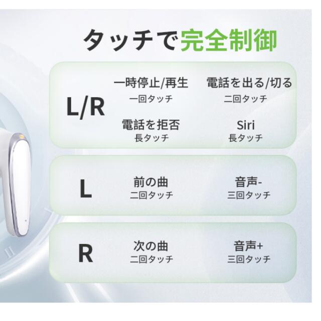 Bluetoothイヤホン ワイヤレスイヤホン 高音質 自動ペアリング Hifi スマホ/家電/カメラのオーディオ機器(ヘッドフォン/イヤフォン)の商品写真