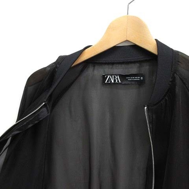 ZARA - ザラ オーガンジー シアー ジャケット ドルマンスリーブ ZARA - ザラ オーガンジー シアー ジャケット ドルマンスリーブ