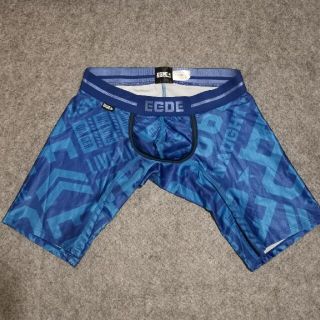 EGDE エッジ ローライズロングボクサーパンツ Mサイズ ブルー B品