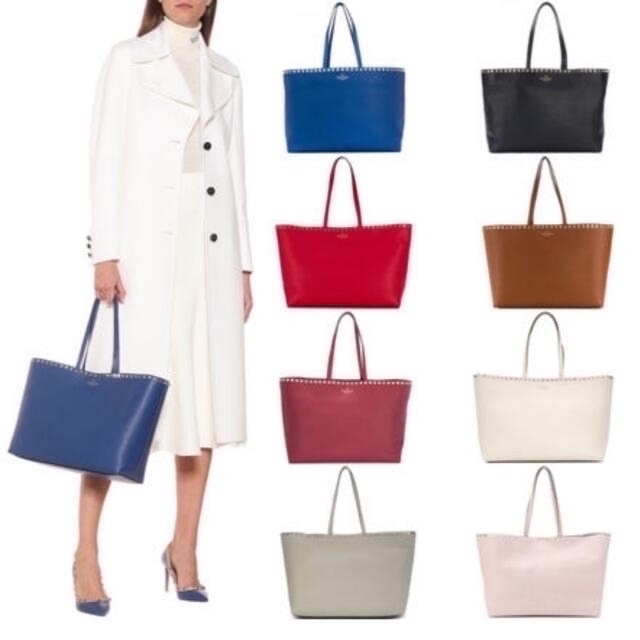 素敵な VALENTINO - バレンチノ スタッズ バッグ 通勤 トートバッグ