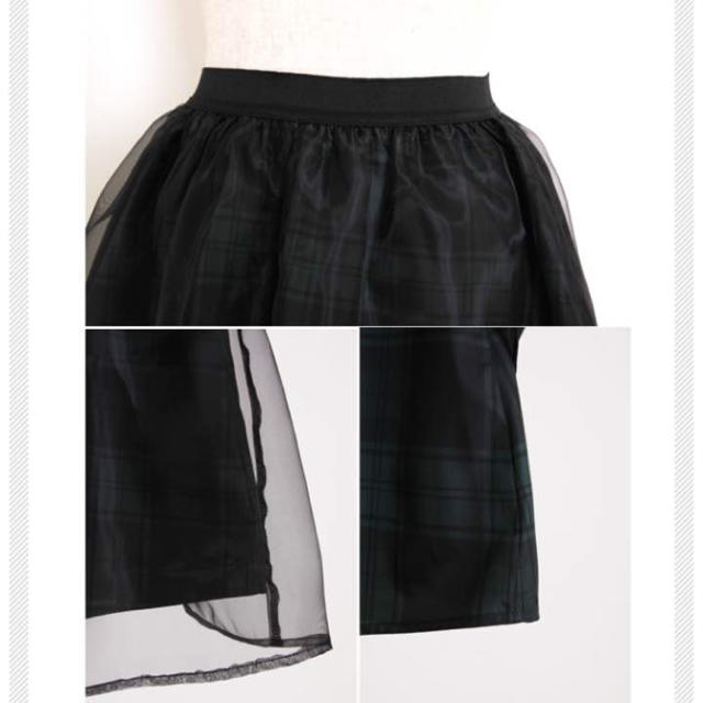 tocco(トッコ)のtocco チェック チュール スカート レディースのスカート(ひざ丈スカート)の商品写真