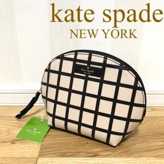 ケイトスペードニューヨーク(kate spade new york)の【新品タグ付】kate spade ケイトスペード チェック柄 ポーチ(ポーチ)