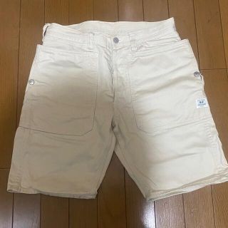 ササフラス(SASSAFRAS)の‼️値下‼️★美品★ササフラス ハーフパンツ 生成り Sサイズ(ショートパンツ)