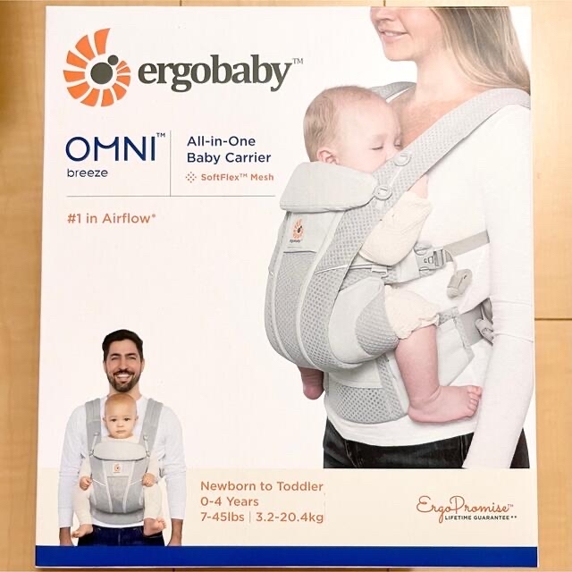 Ergobaby(エルゴベビー)の【新品未使用】エルゴベビー オムニ ブリーズ Breeze パールグレー キッズ/ベビー/マタニティの外出/移動用品(抱っこひも/おんぶひも)の商品写真