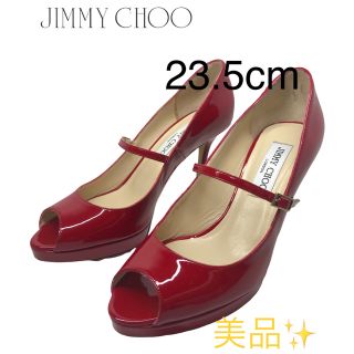 ジミーチュウ(JIMMY CHOO)のパーティ　JIMMY CHOO ジミーチュウ オープントゥパンプス　RED(ハイヒール/パンプス)