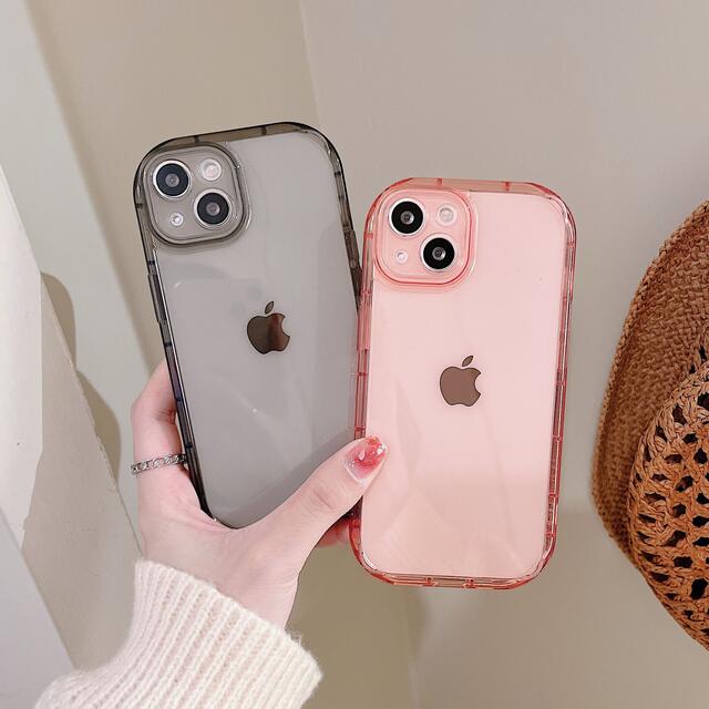 クリア　ピンク　ブラック　ブルー　シンプル　可愛い　　iPhone11ケース スマホ/家電/カメラのスマホアクセサリー(iPhoneケース)の商品写真