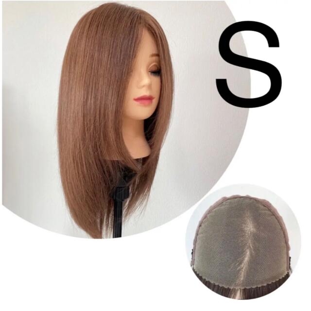 レミー人毛100% レースフロント フルウィッグ ストレート ロング ウィッグ