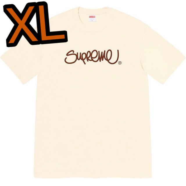 Supreme®︎ Handstyle Tee Natural XL