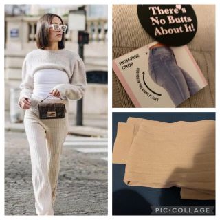 新品リブニットパンツ LL マタニティ ヨガ ZARA マスプロ  ブラジル