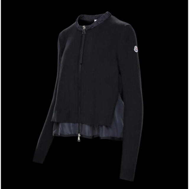 MONCLER(モンクレール)の21SS☆MONCLER☆モンクレール☆トリコットカーディガン☆Black レディースのジャケット/アウター(ナイロンジャケット)の商品写真