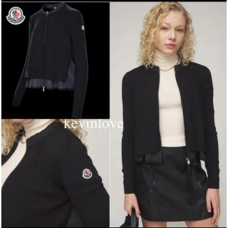 モンクレール(MONCLER)の21SS☆MONCLER☆モンクレール☆トリコットカーディガン☆Black(ナイロンジャケット)