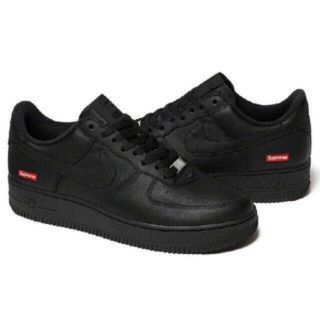 Supreme × Nike Air Force 1 Low 黒 27.0(スニーカー)