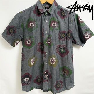 ステューシー(STUSSY)のSTUSSY ステューシー 花柄　ボタニカル　シャツ　半袖　M(シャツ)