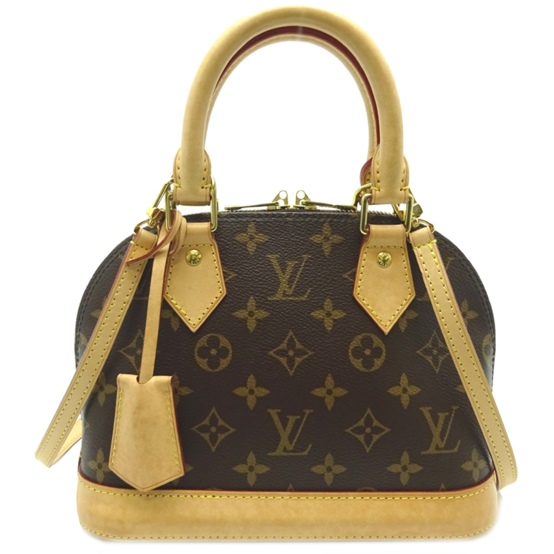 Louis Vuitton LV Bag M53152 Alma BB Brown Monogram & LV Charm Key Holder  M68000