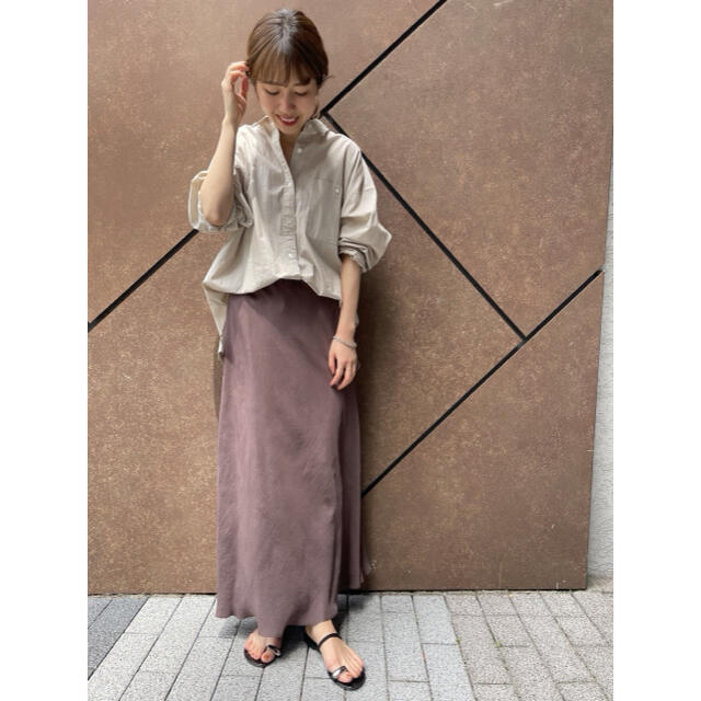 Plage(プラージュ)のplage 亜麻mix wash シャツ ベージュ レディースのトップス(シャツ/ブラウス(長袖/七分))の商品写真