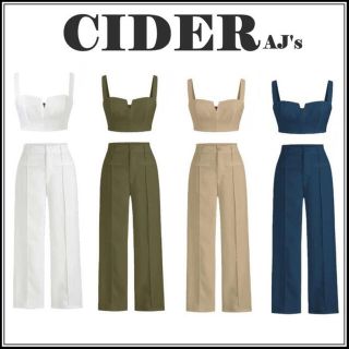 ザラ(ZARA)の海外ブランド CIDER  セットアップ　ホワイト(セット/コーデ)