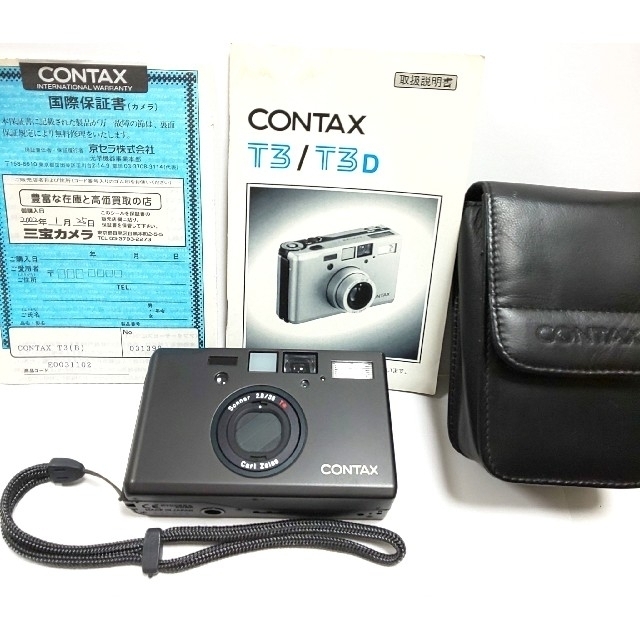 京セラ(キョウセラ)のコンタックス CONTAX T3 チタンブラック スマホ/家電/カメラのカメラ(フィルムカメラ)の商品写真