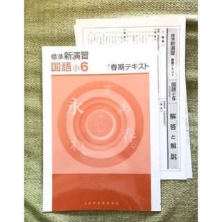 標準新演習算数小学6年　春期テキスト(語学/参考書)