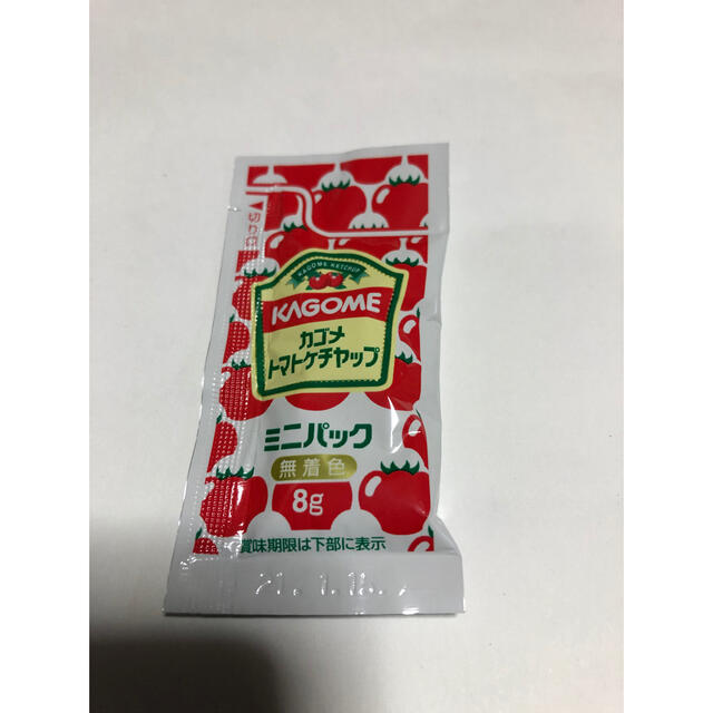 KAGOME(カゴメ)のカゴメ トマトケチャップ 【２０個】 ミニパック　無着色　8ｇ入り 食品/飲料/酒の食品(調味料)の商品写真