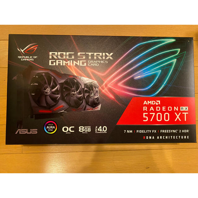 最新入荷】 ほぼ新品ASUS - ASUS ROG 8GB RX5700XT GAMING STRIX PC