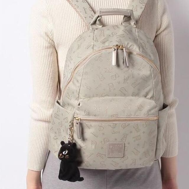 希少 ANNA SUI 金具〔使いやすいサイズ 本革 〕 レザー リュック