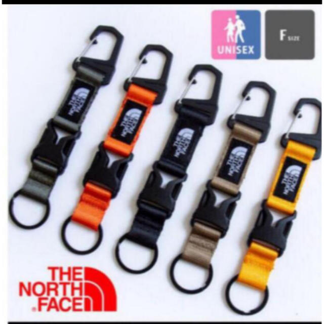 THE NORTH FACE(ザノースフェイス)の【未開封新品】ノースフェイス カラビナ　脱着式　キーホルダー　ツイルベージュ色 メンズのファッション小物(キーホルダー)の商品写真