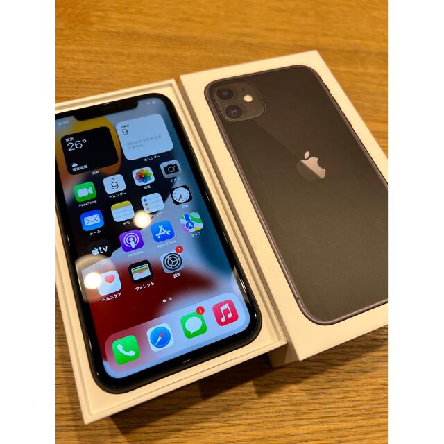 iPhone(アイフォーン)の【値下げしました】Apple iPhone 11 128GB SIMフリー  スマホ/家電/カメラのスマートフォン/携帯電話(スマートフォン本体)の商品写真